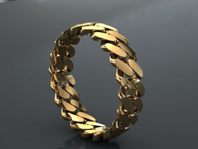 CUBAN RING SIZE 12 USA 3D print model_2