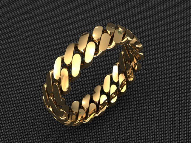 CUBAN RING SIZE 12 USA 3D print model_1