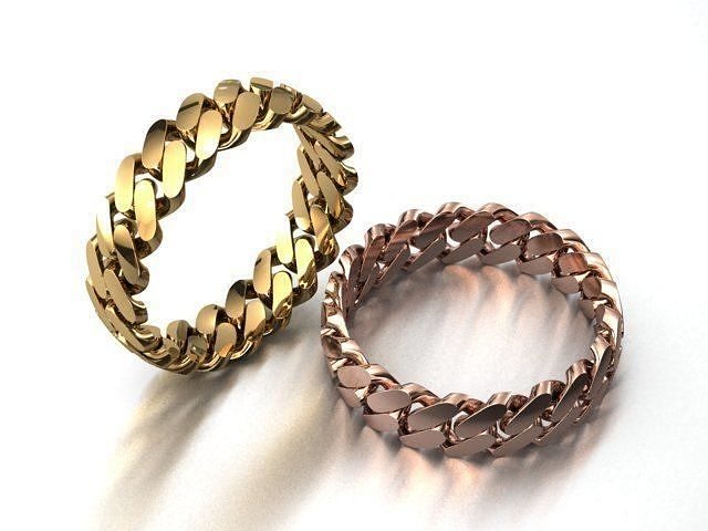 CUBAN RING SIZE 12 USA 3D print model