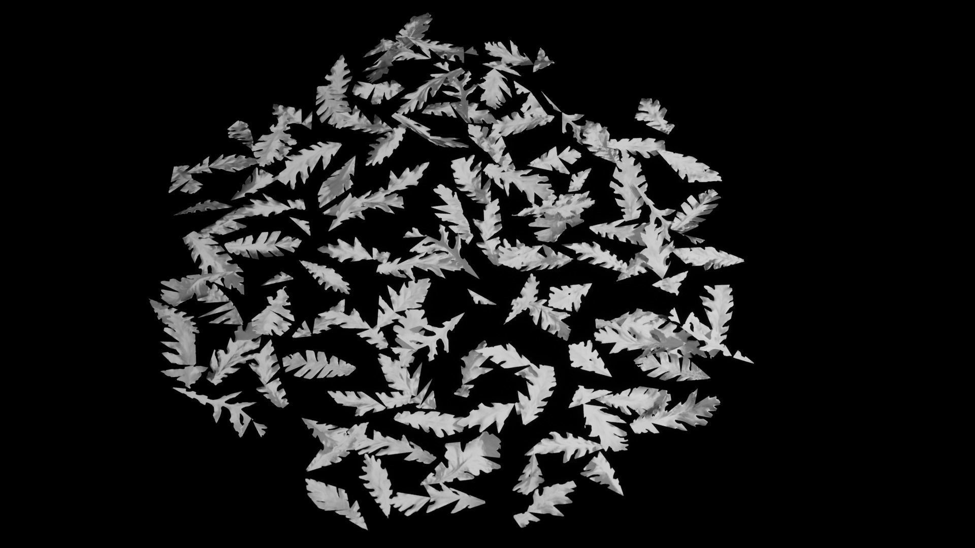 Dead Oak Leaves 4K Scanned Low-poly 3D model_31
