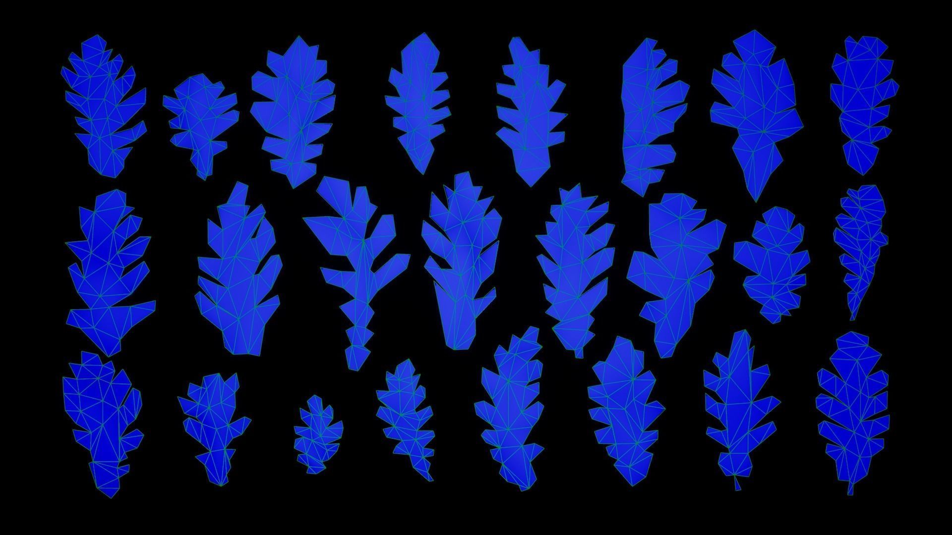 Dead Oak Leaves 4K Scanned Low-poly 3D model_11