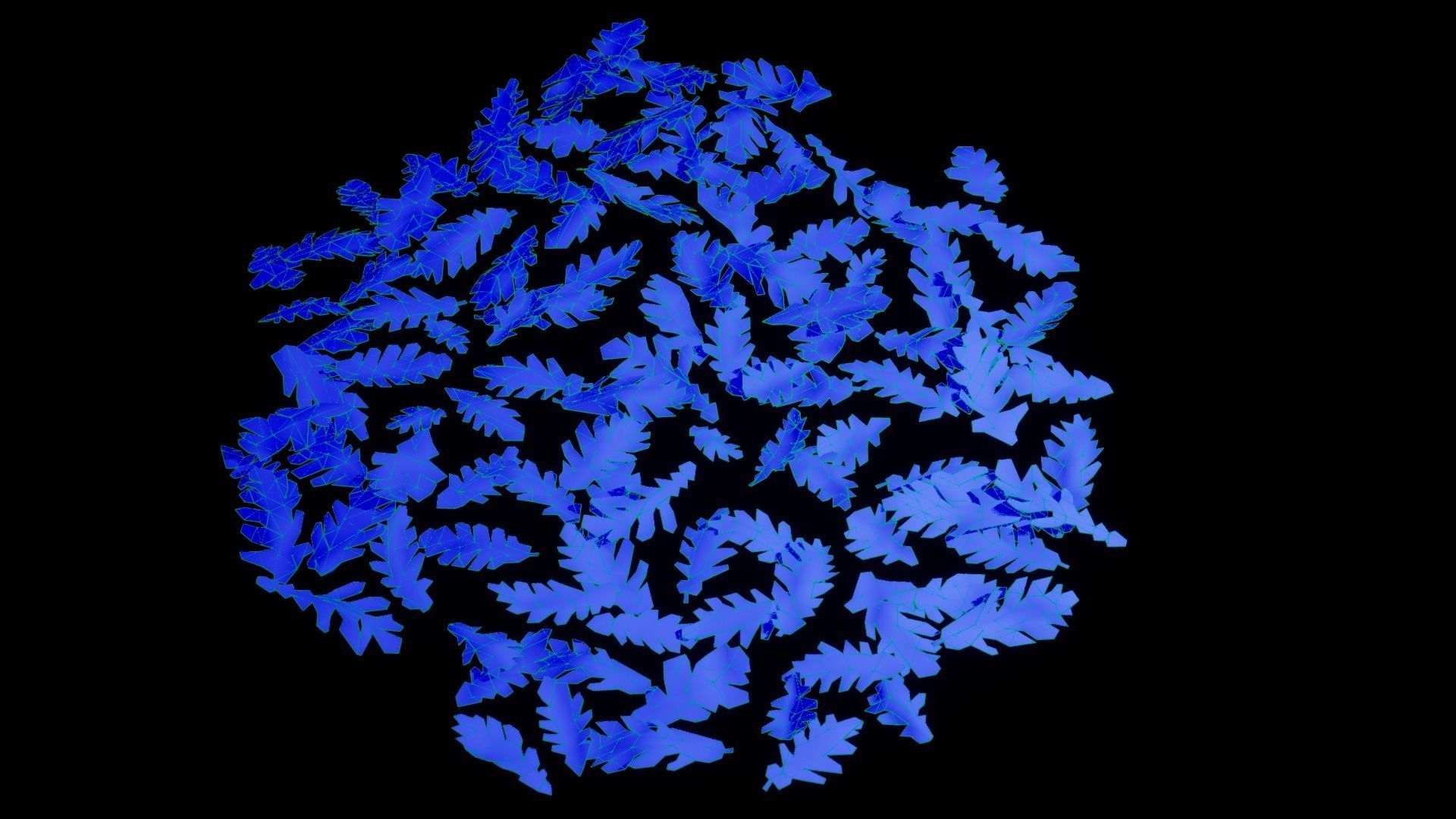 Dead Oak Leaves 4K Scanned Low-poly 3D model_25