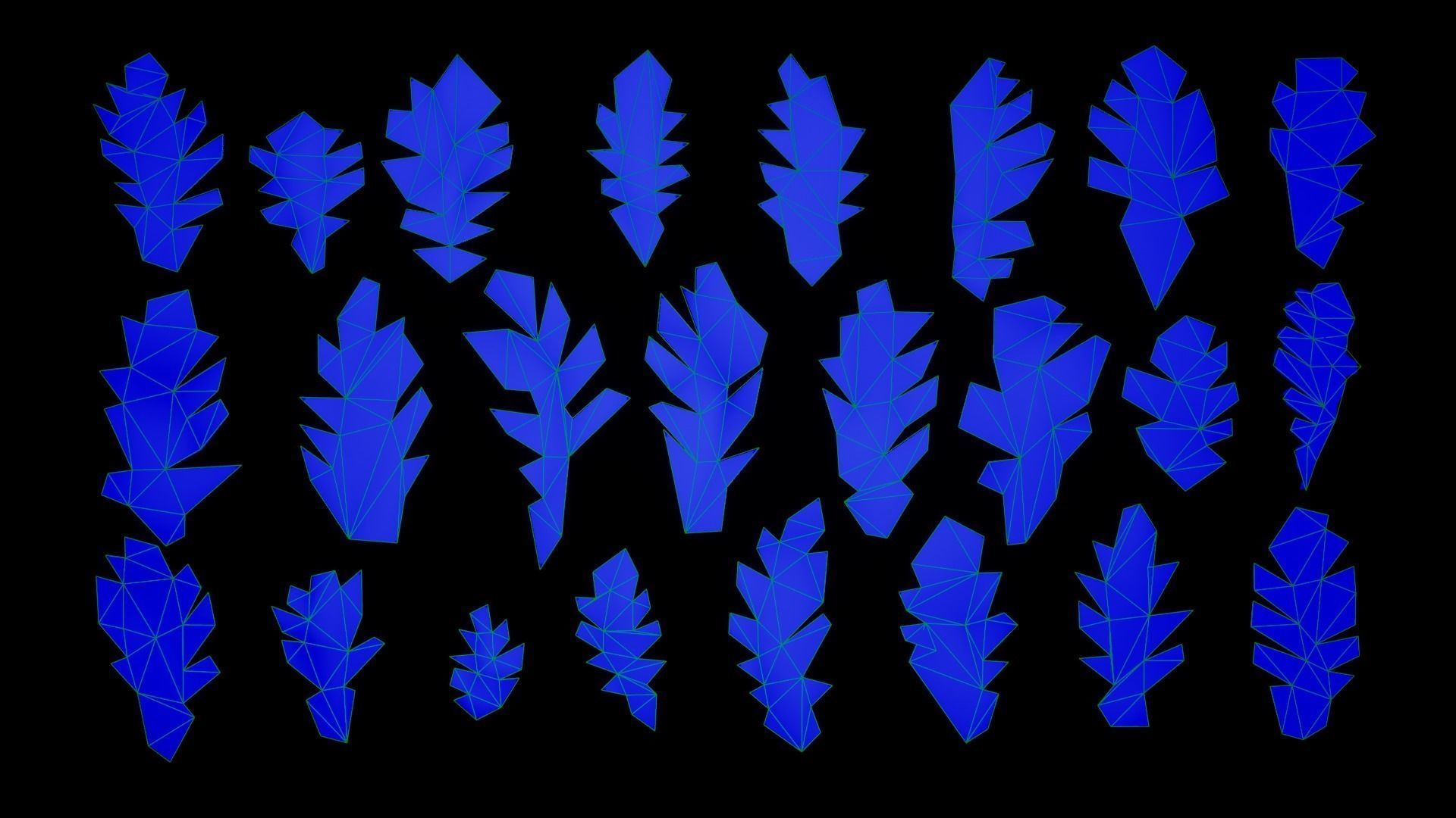 Dead Oak Leaves 4K Scanned Low-poly 3D model_12