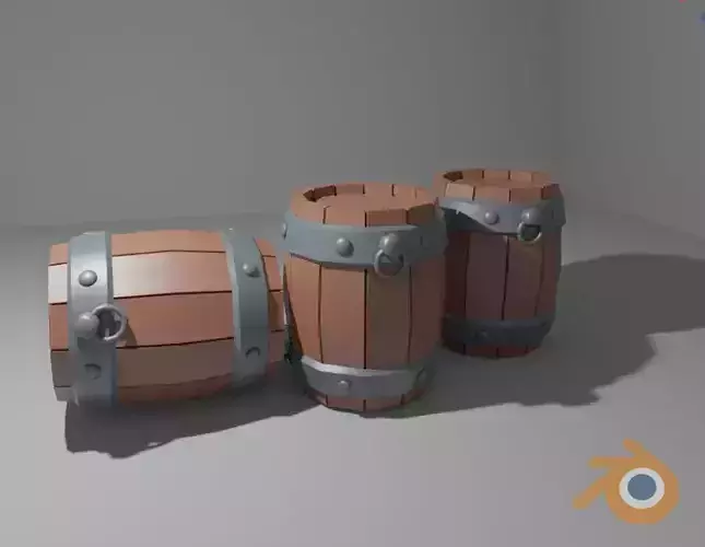 Barrel Low Poly