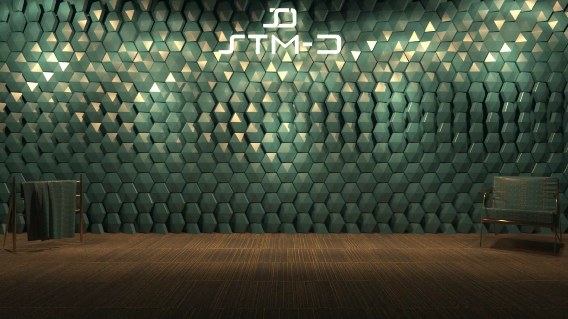 STM-D hexagon wall parametric model 250 Low-poly 3D model_0