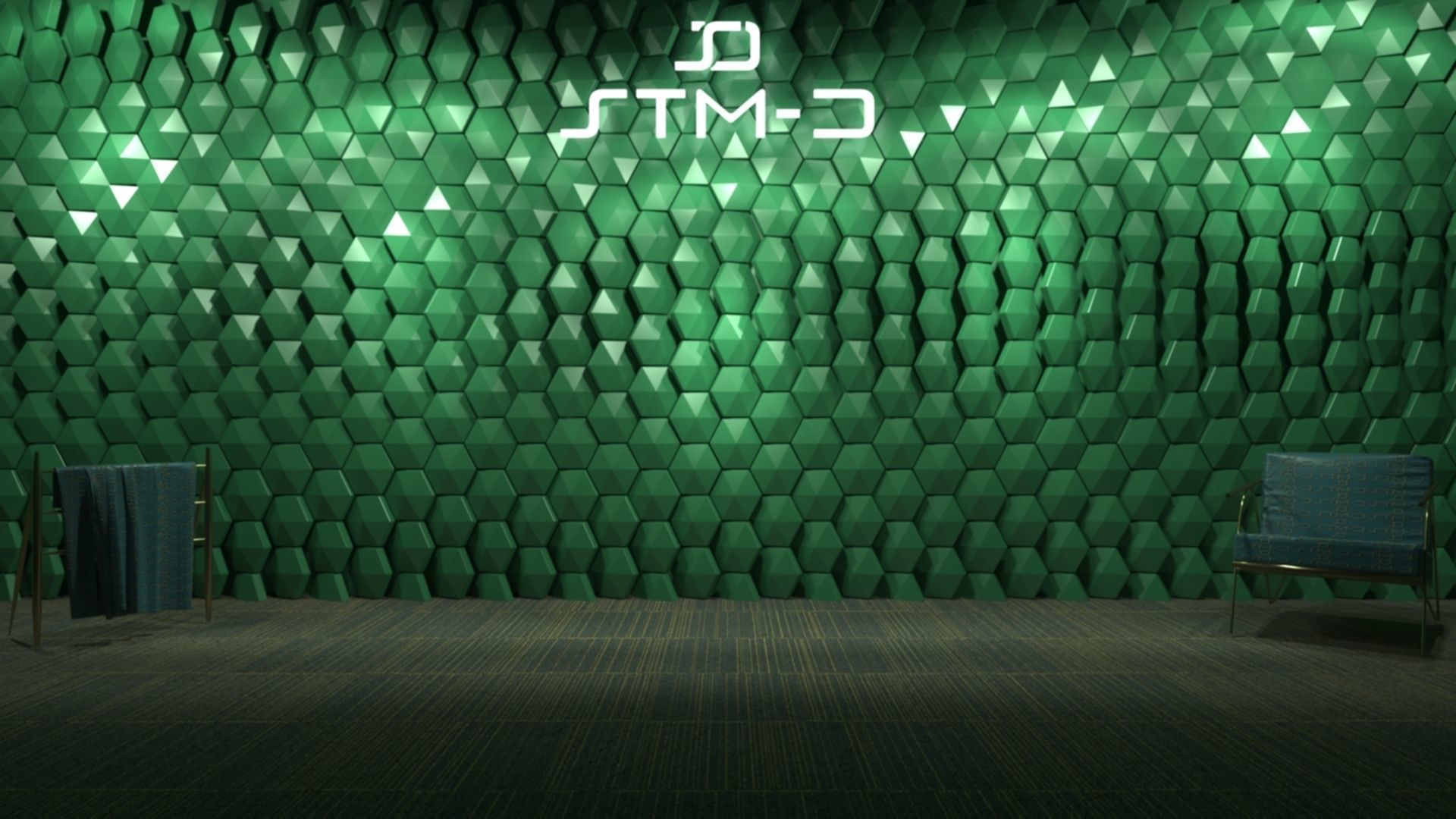 STM-D hexagon wall parametric model 250 Low-poly 3D model_4