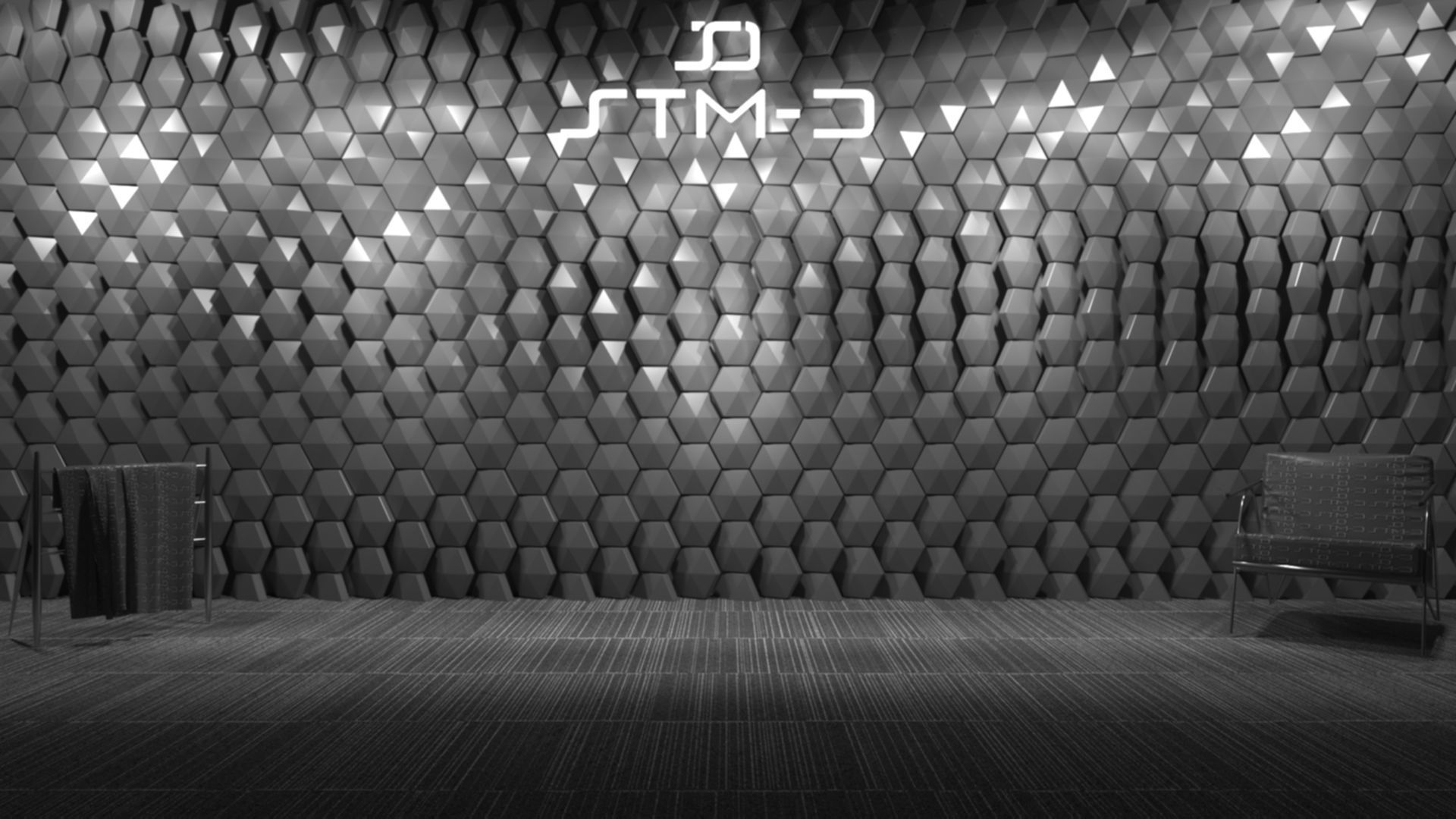 STM-D hexagon wall parametric model 250 Low-poly 3D model_5