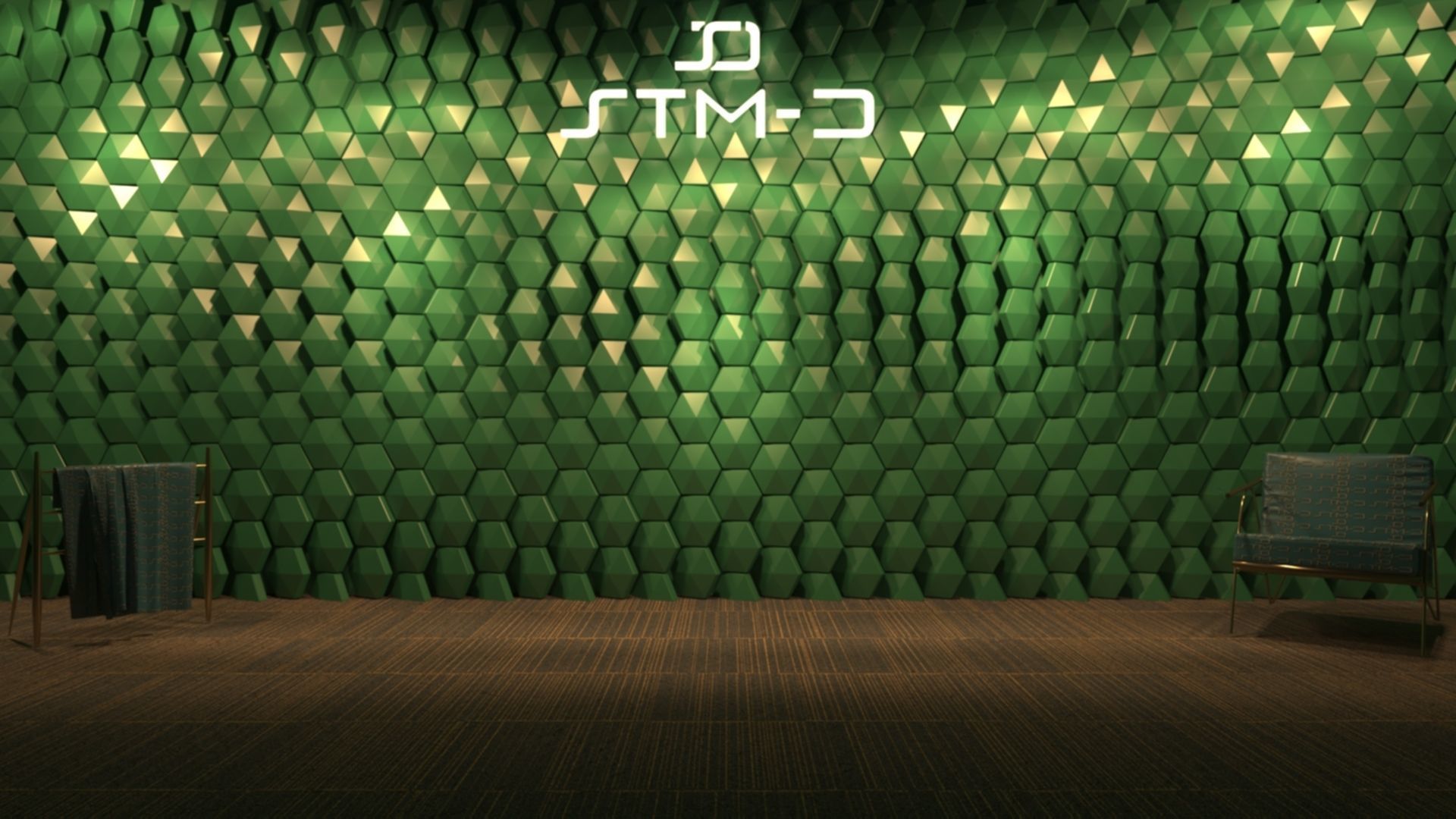 STM-D hexagon wall parametric model 250 Low-poly 3D model_7