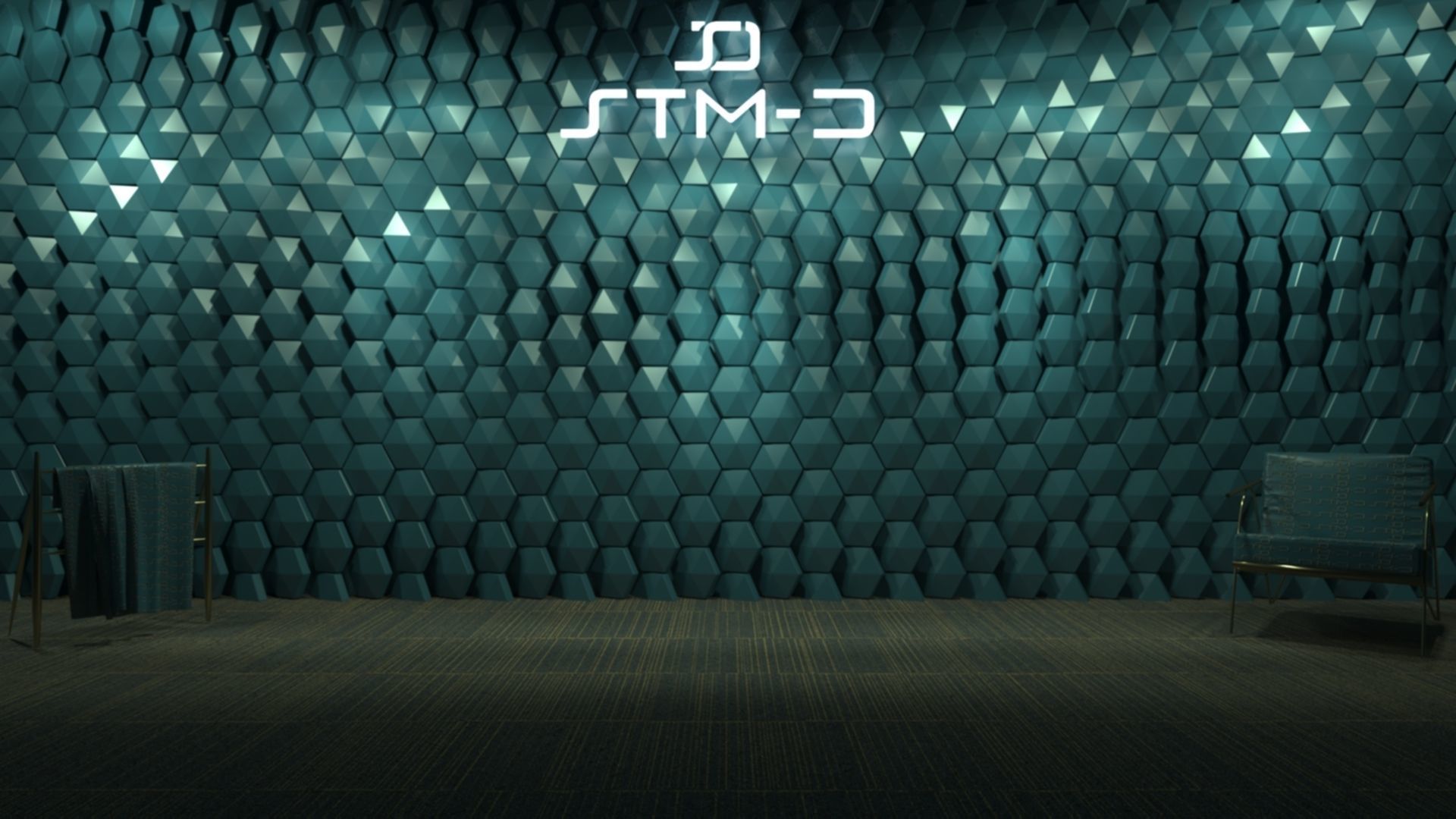 STM-D hexagon wall parametric model 250 Low-poly 3D model_6