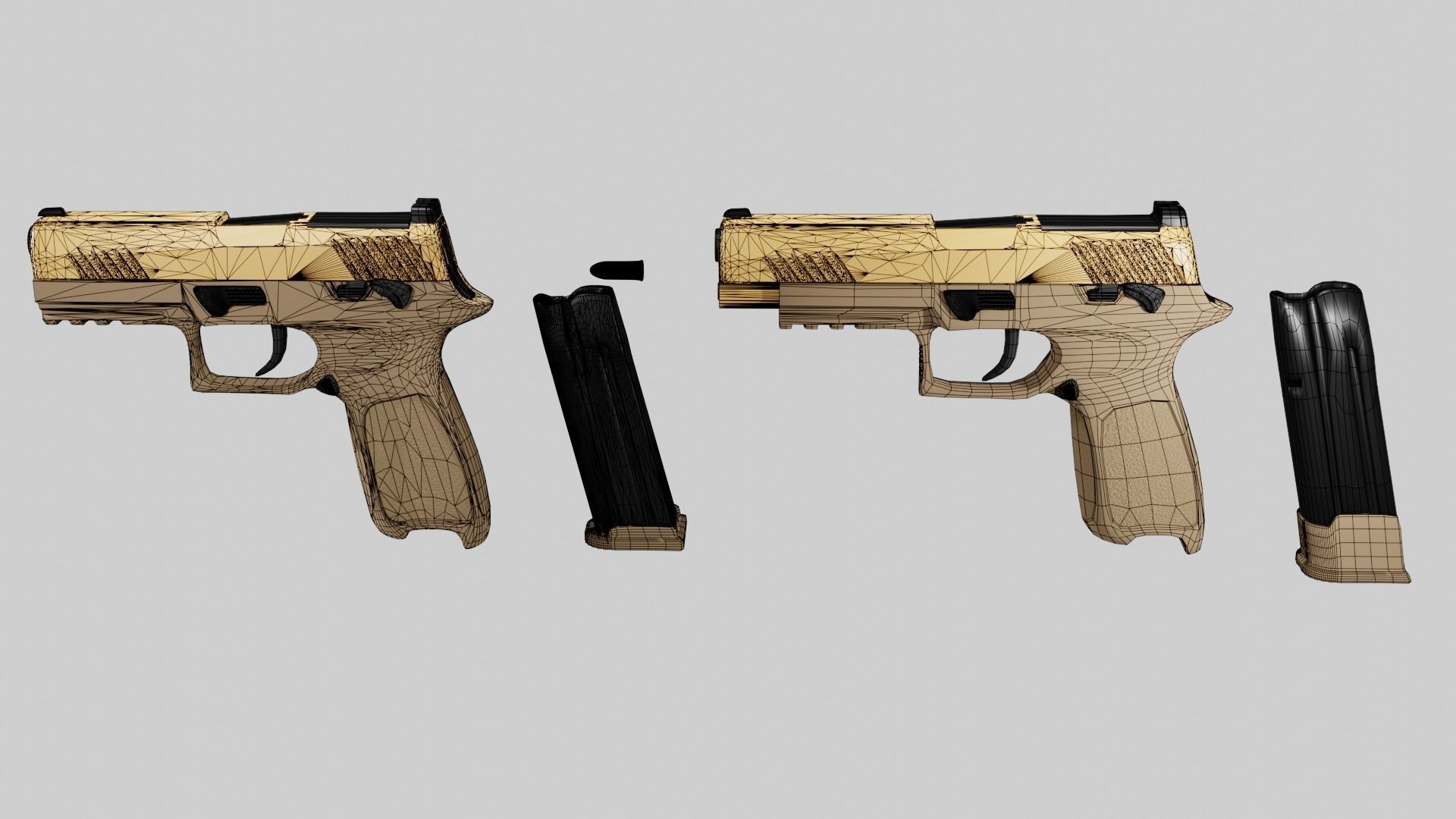 p320 m17 m18 Low-poly 3D model_1