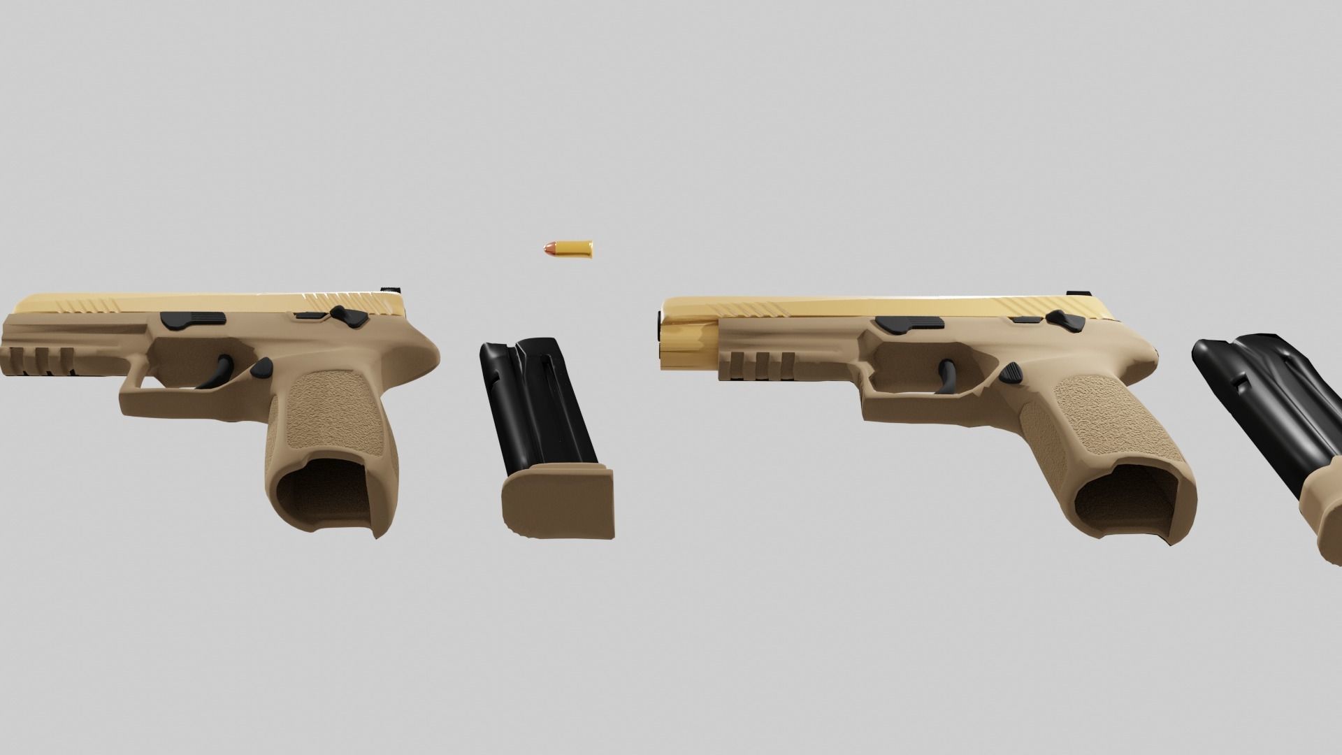 p320 m17 m18 Low-poly 3D model_2