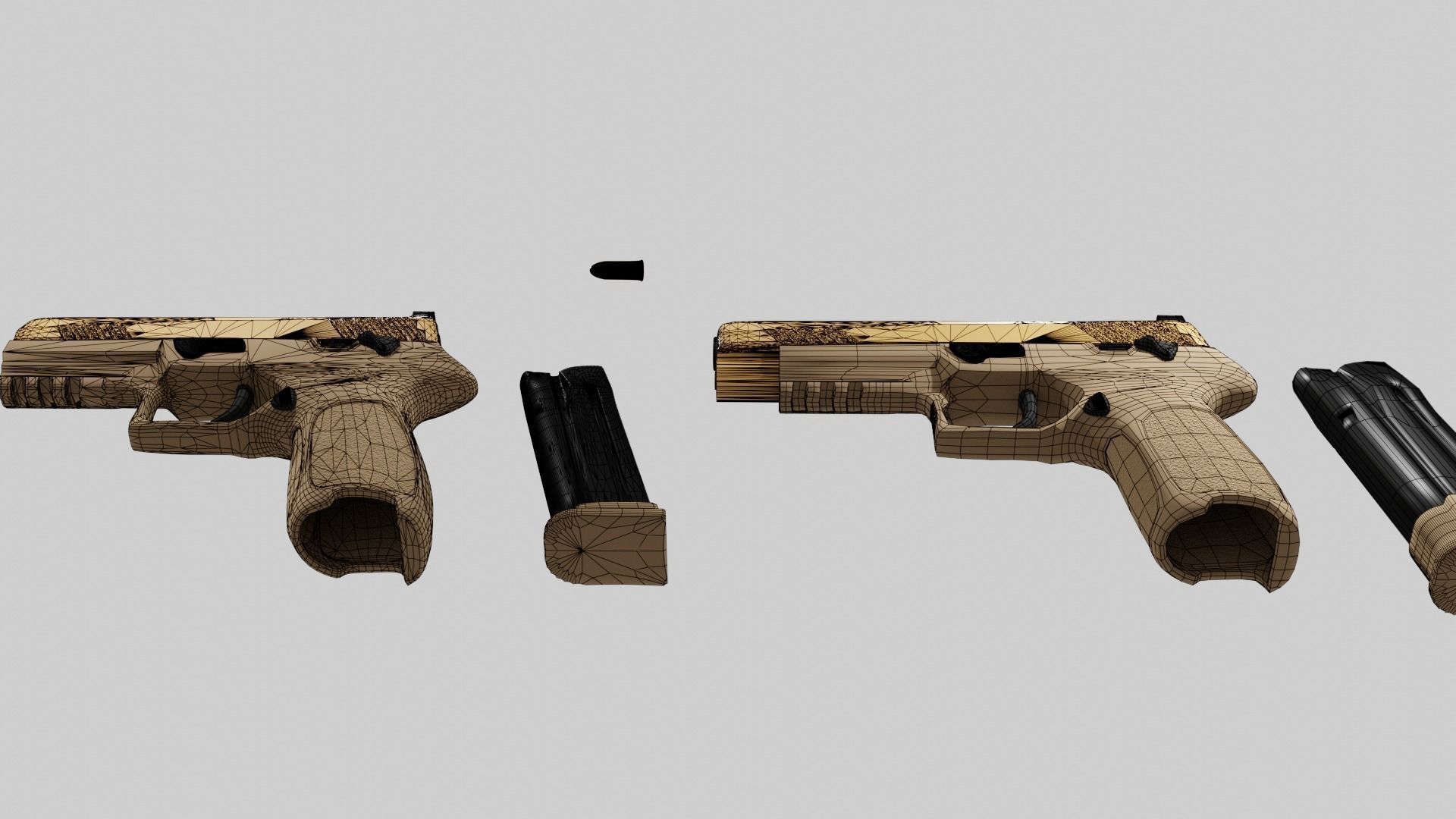 p320 m17 m18 Low-poly 3D model_3