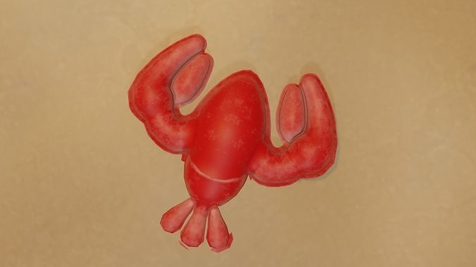  Sand Mold Crayfish-shaped Free low-poly 3D model