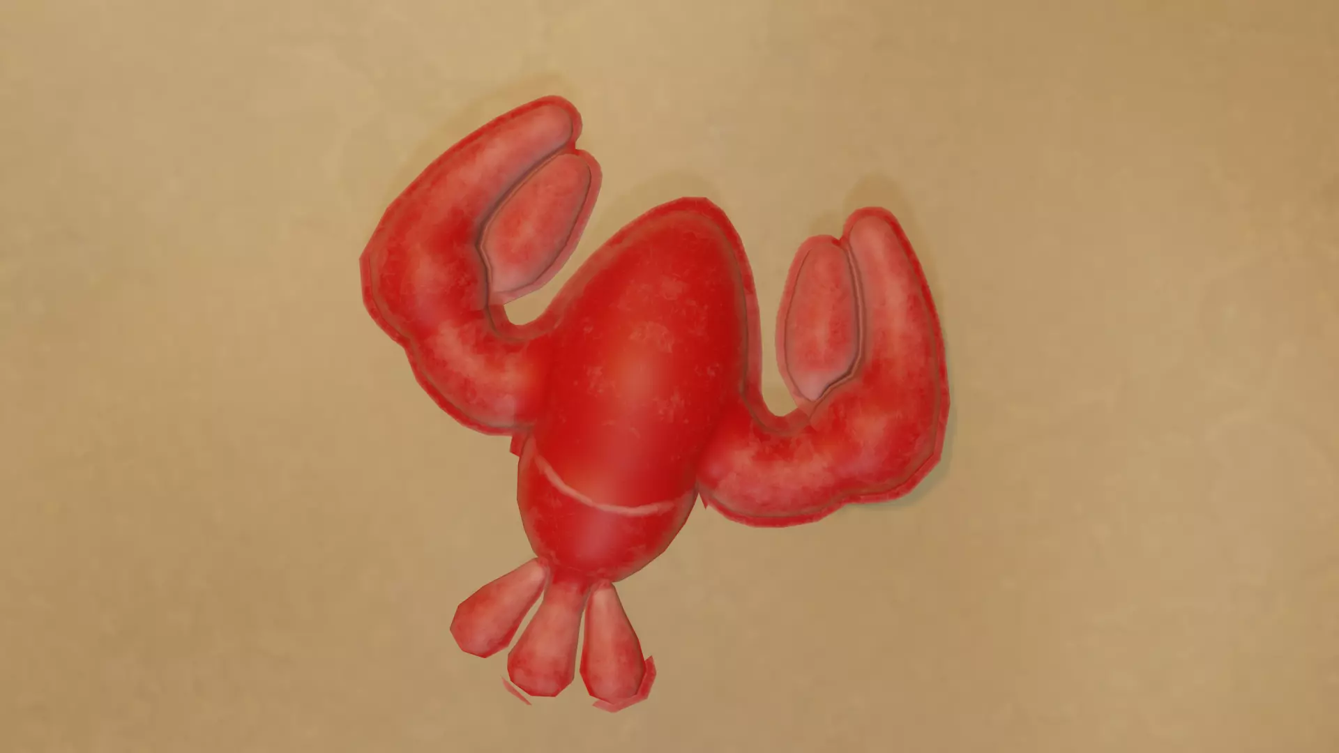  Sand Mold Crayfish-shaped Free low-poly 3D model_0