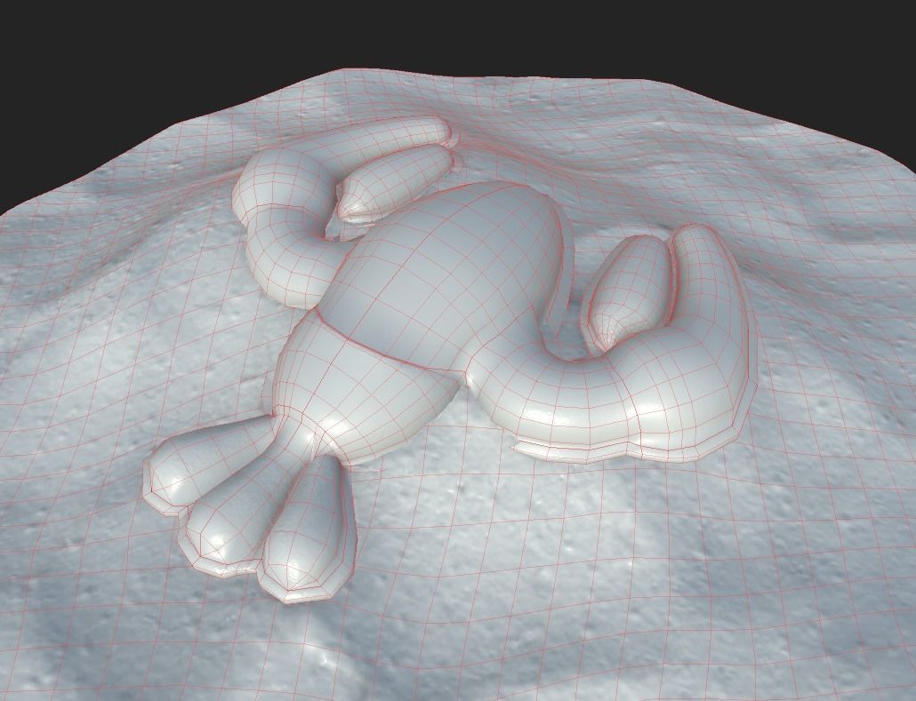  Sand Mold Crayfish-shaped Free low-poly 3D model_6