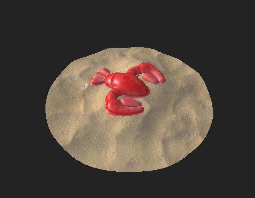  Sand Mold Crayfish-shaped Free low-poly 3D model_5