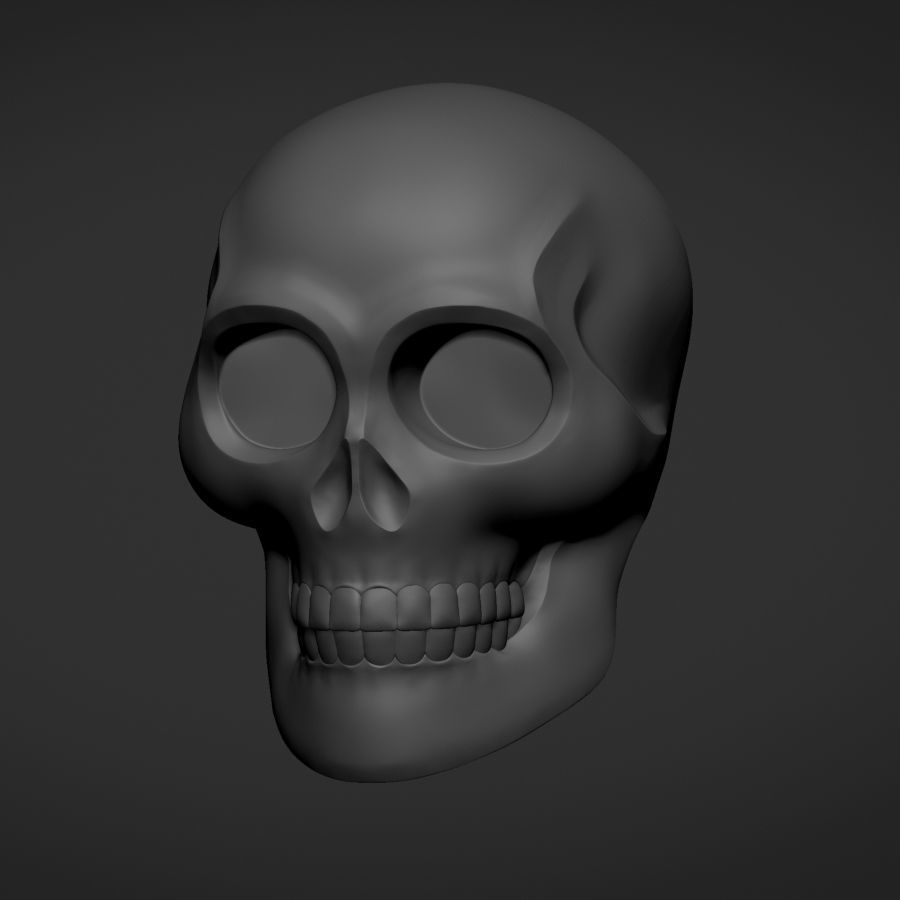 Skull for decoration 3D print model_2