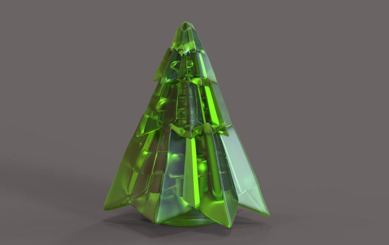 ChristmasTree glass christmas tree 3D print model_4