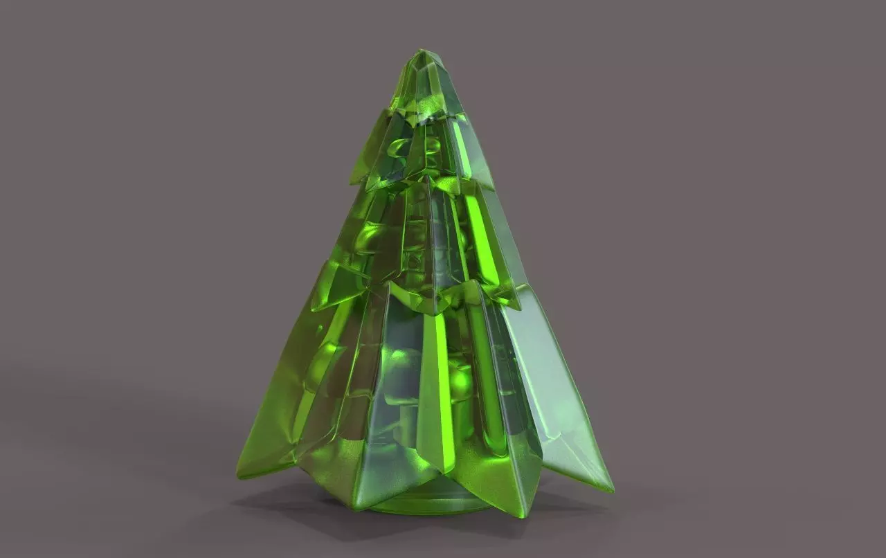 ChristmasTree glass christmas tree 3D print model_0