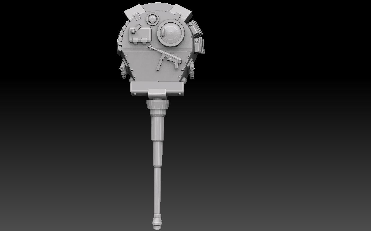 Tiger Tank Turret 3D print model_8