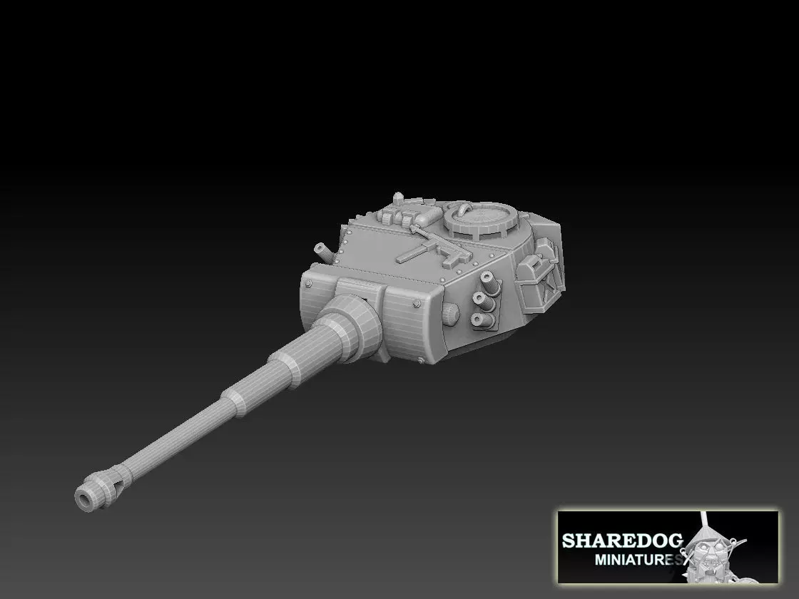 Tiger Tank Turret 3D print model_0