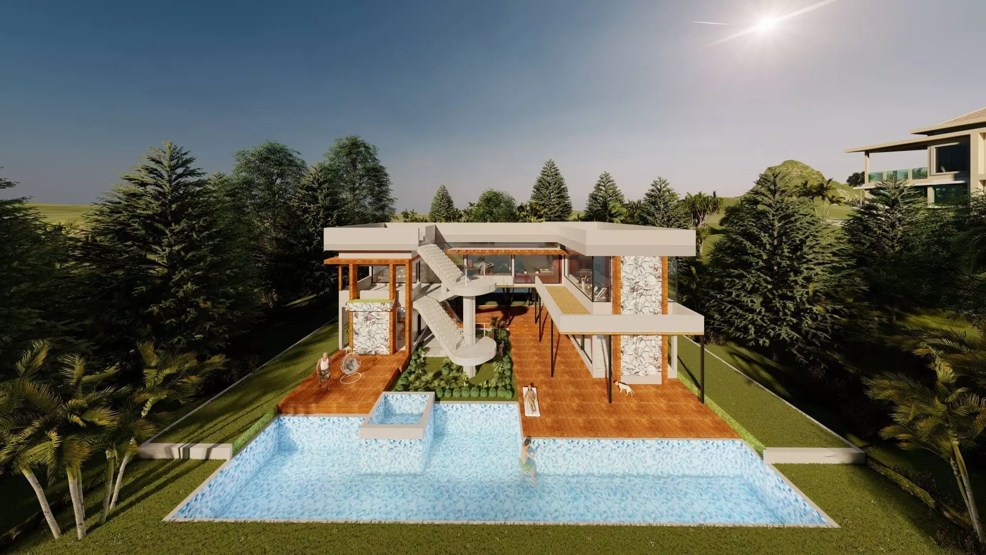 Modern Resort at KoH 3D model