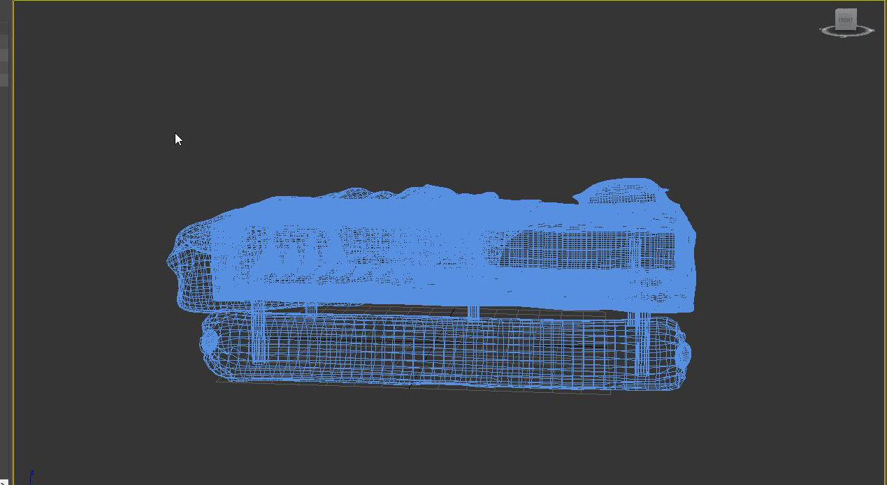 Sofa Athena Makeshift Bed Orange Fabric Free low-poly 3D model_13