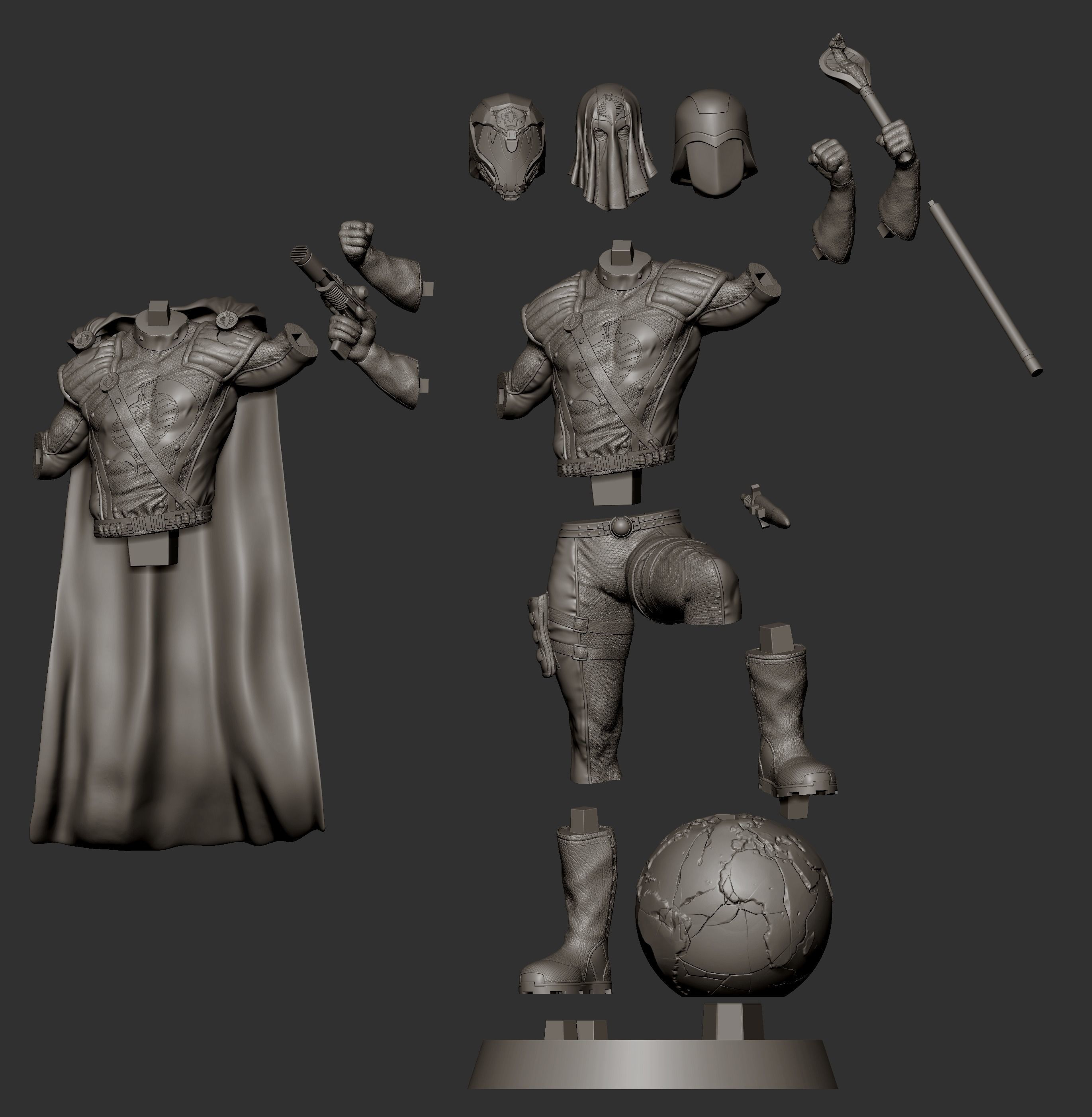 Cobra Commander GI Joe  3D print model_2