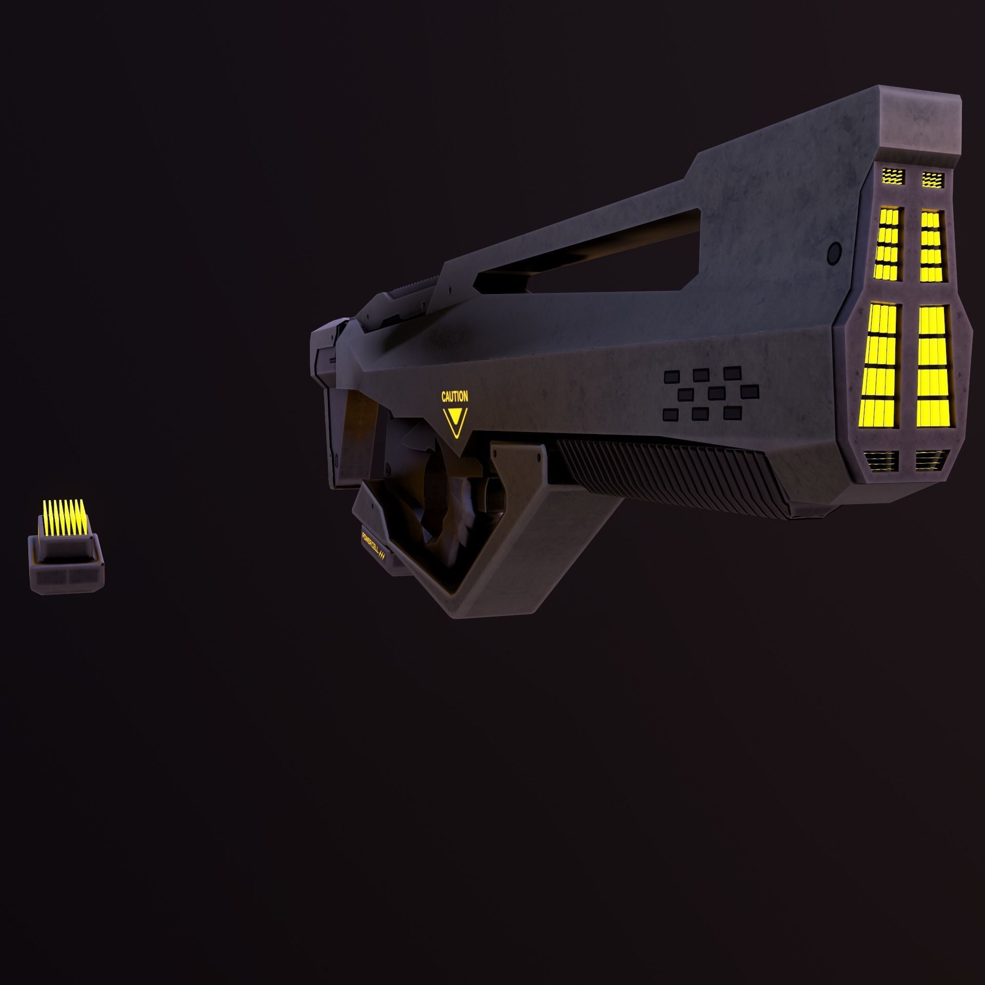 Sci Fi Weapons Eagle Low-poly 3D model_10
