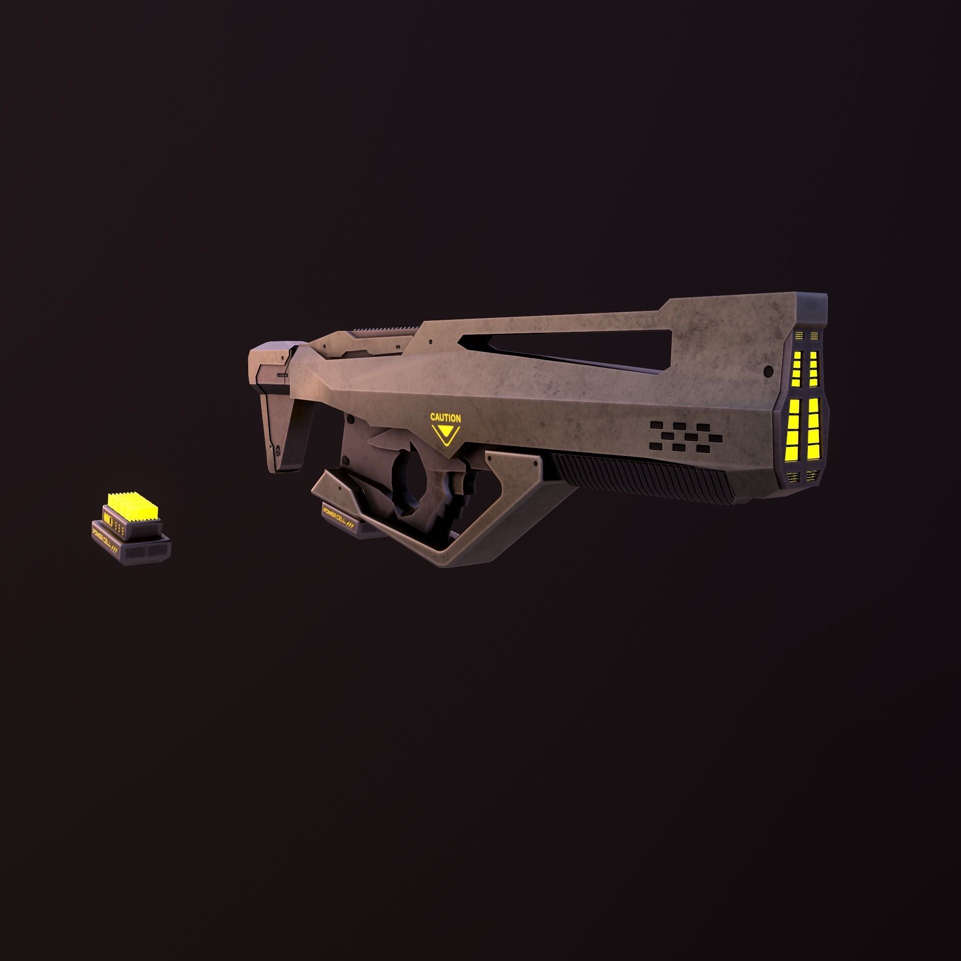Sci Fi Weapons Eagle Low-poly 3D model_2