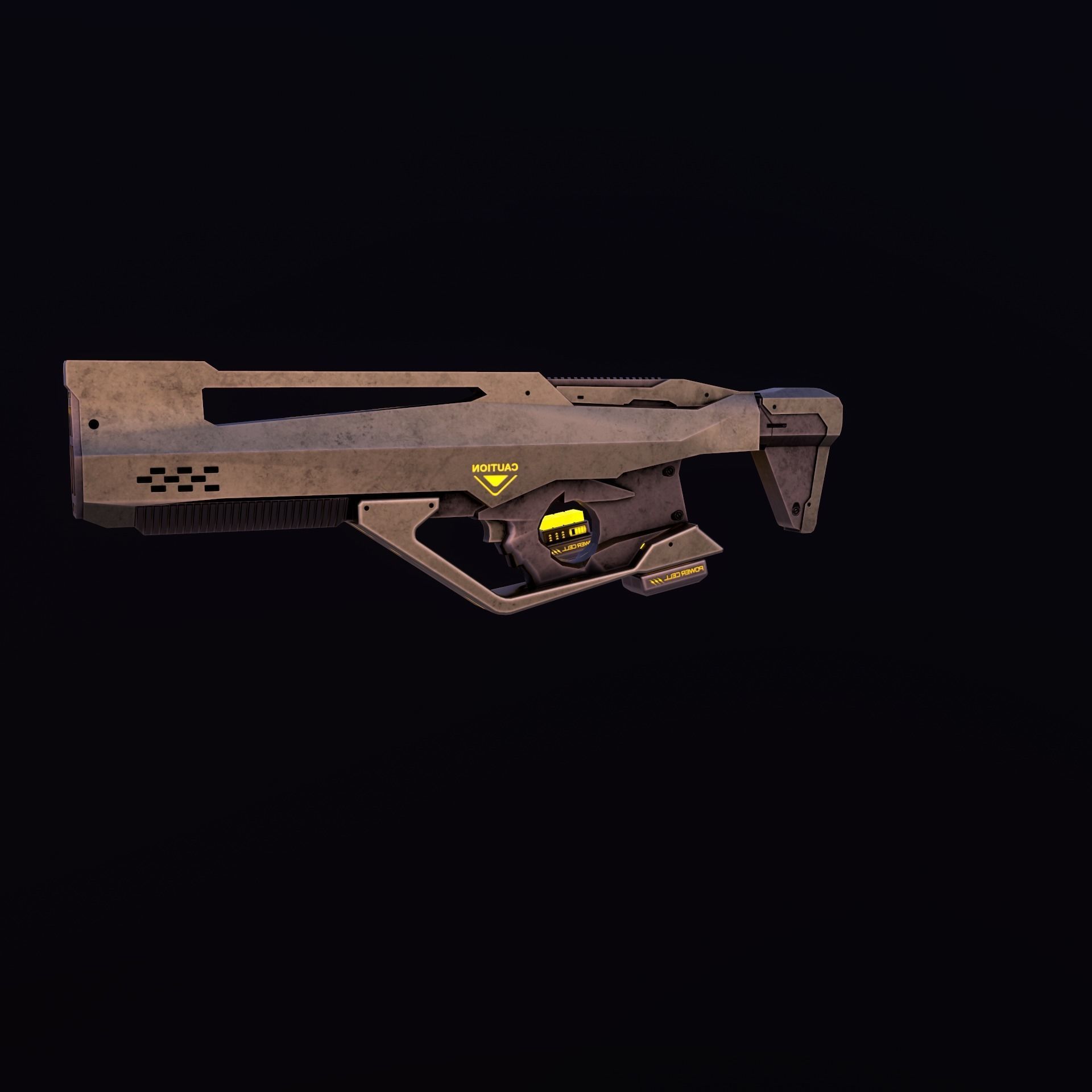 Sci Fi Weapons Eagle Low-poly 3D model_11