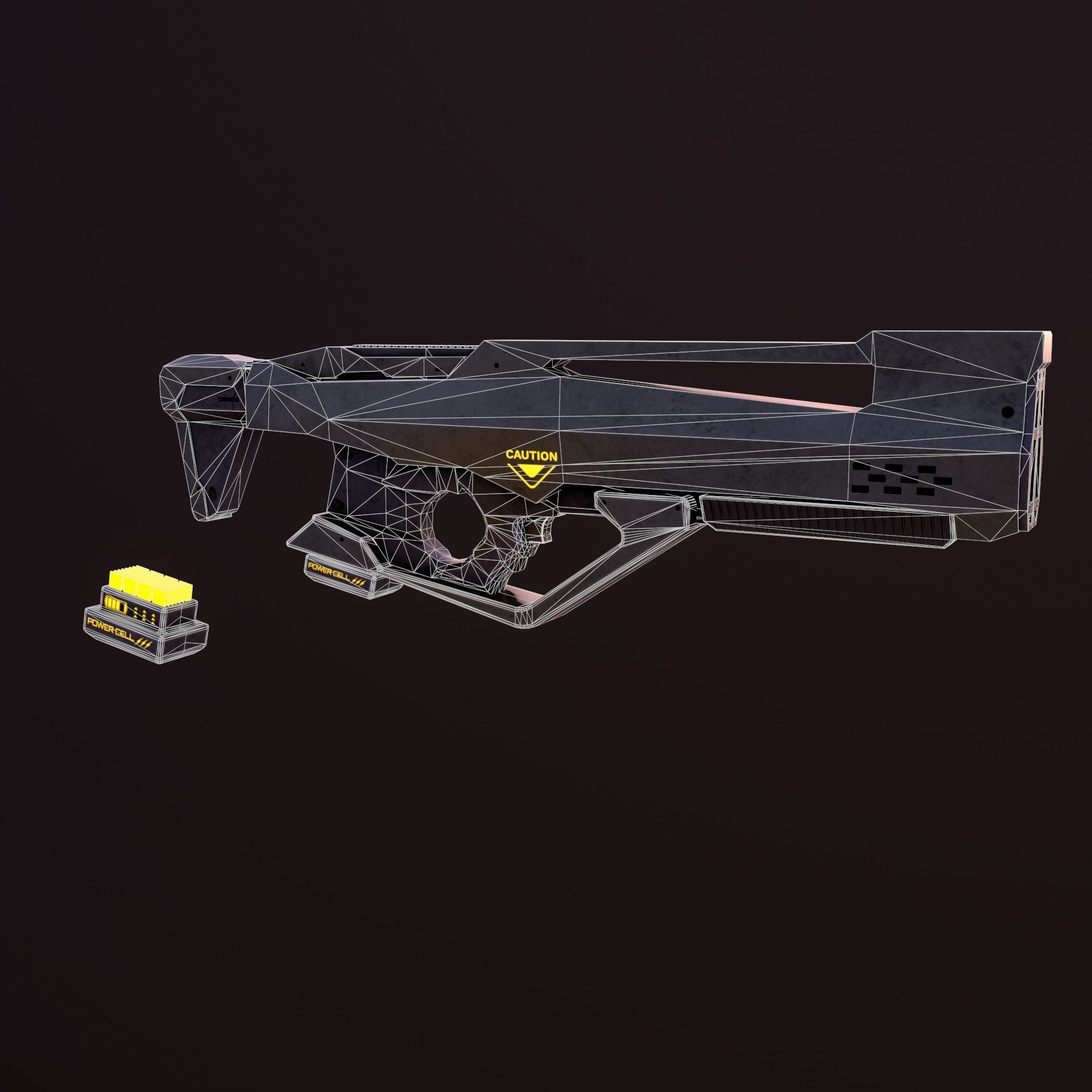 Sci Fi Weapons Eagle Low-poly 3D model_8