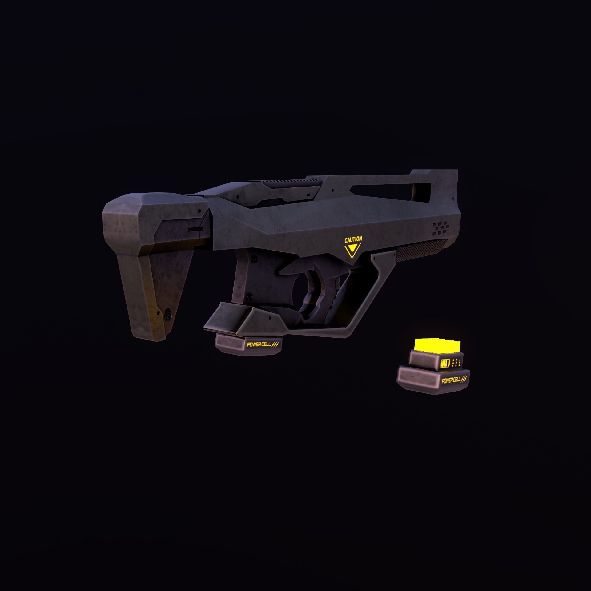 Sci Fi Weapons Eagle Low-poly 3D model_3