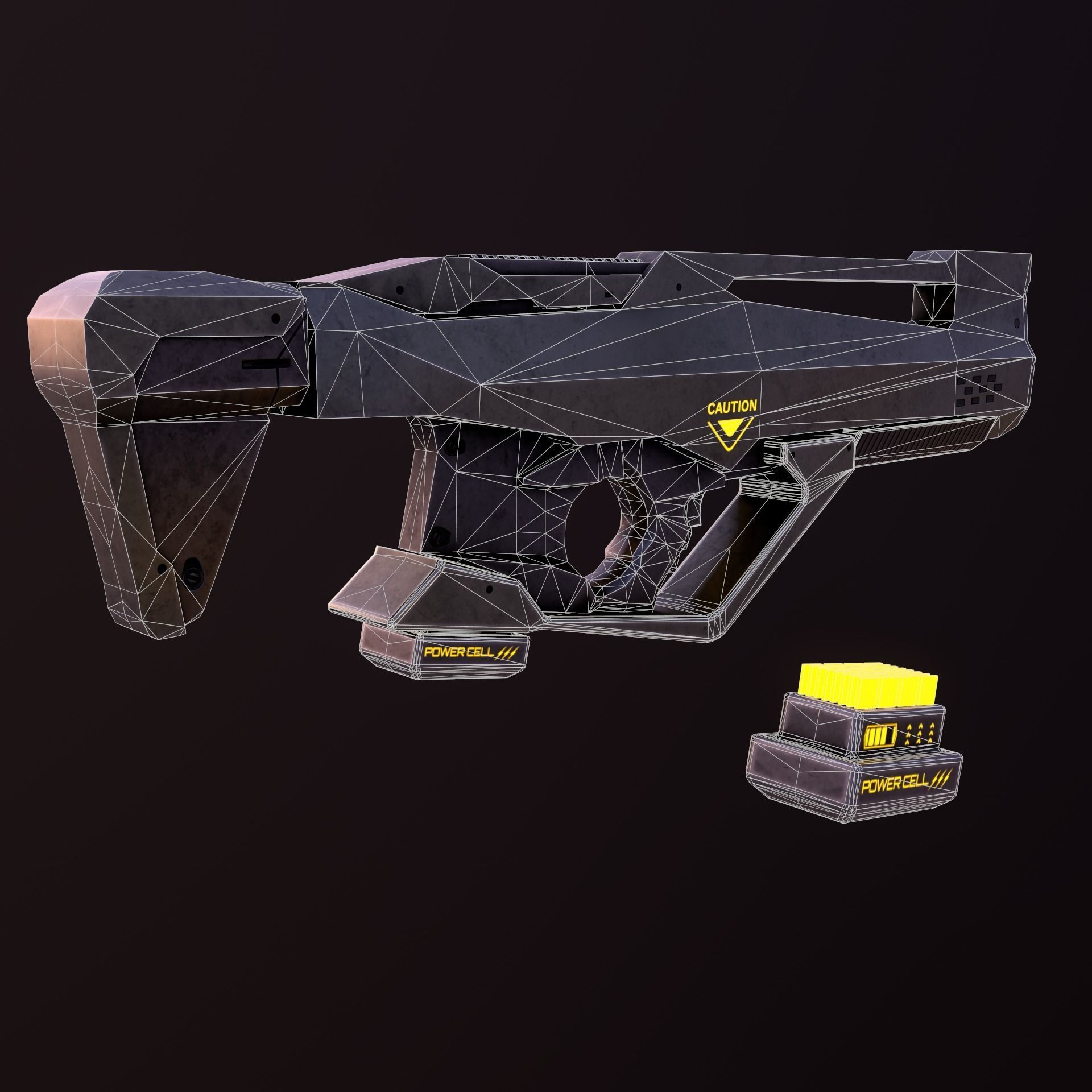 Sci Fi Weapons Eagle Low-poly 3D model_7