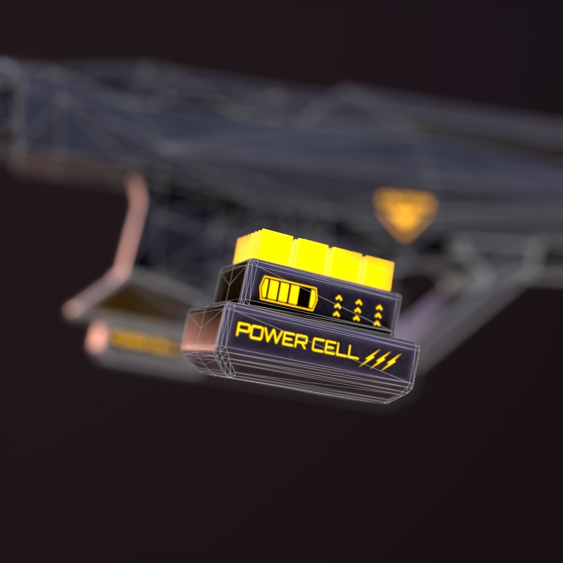 Sci Fi Weapons Eagle Low-poly 3D model_14