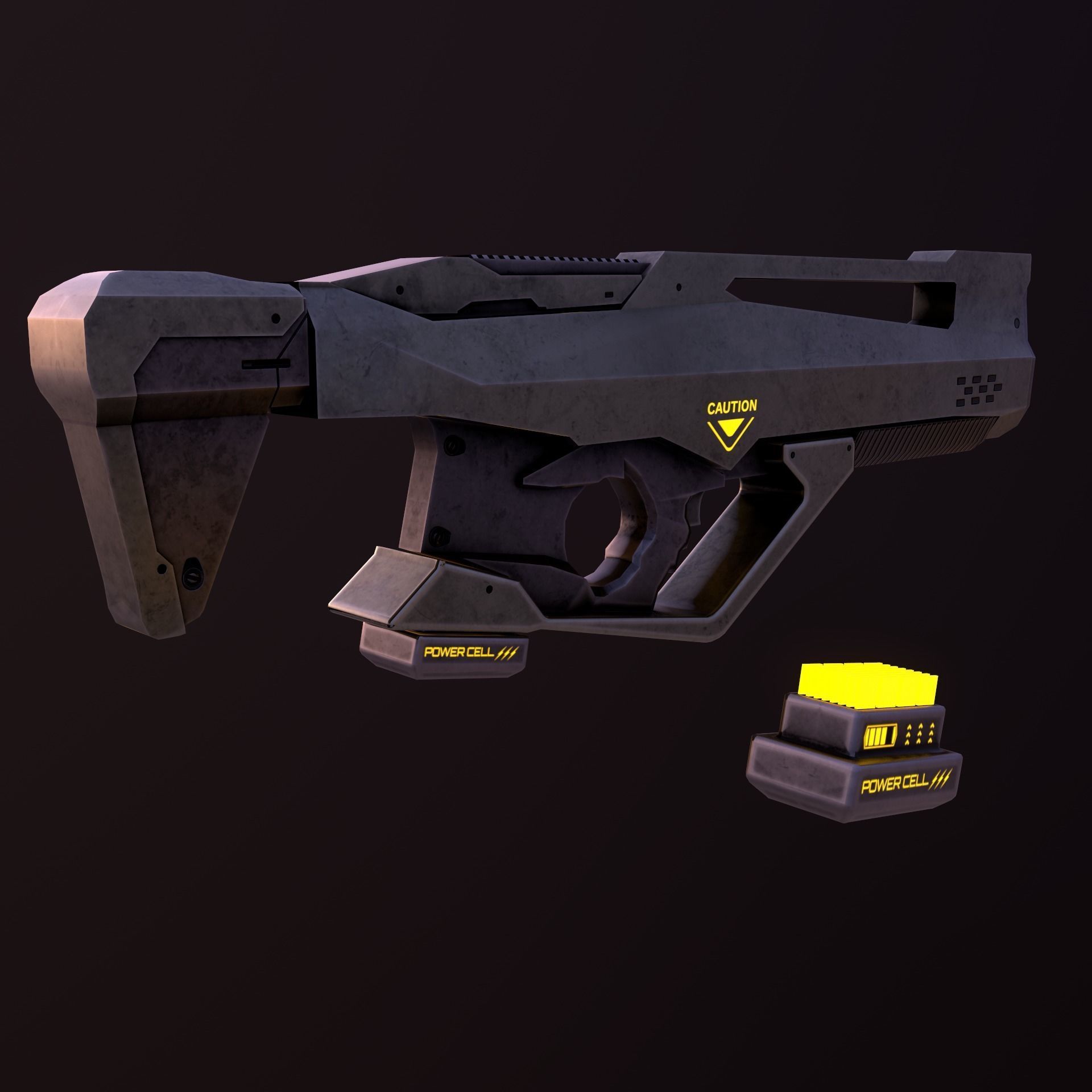 Sci Fi Weapons Eagle Low-poly 3D model_6