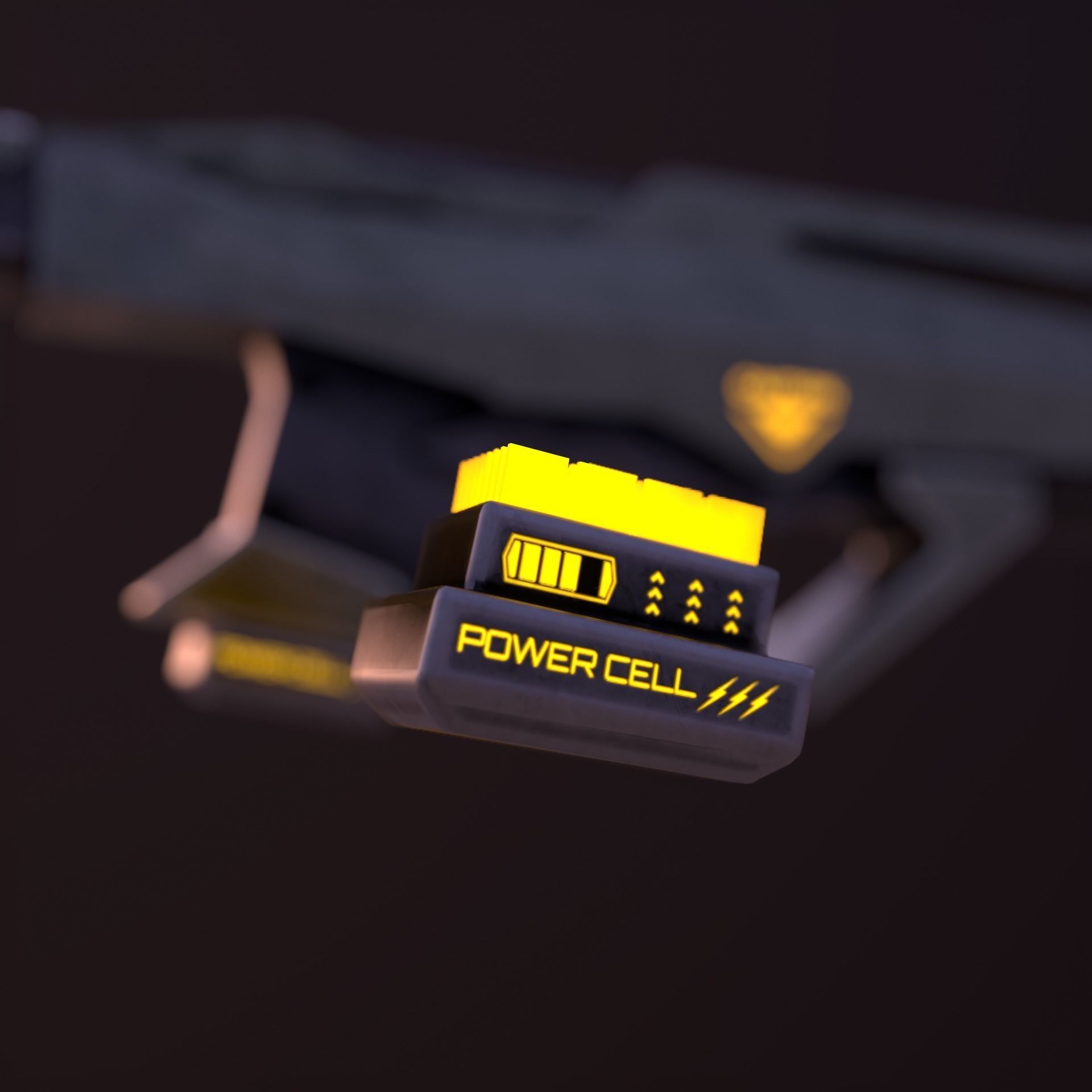 Sci Fi Weapons Eagle Low-poly 3D model_13