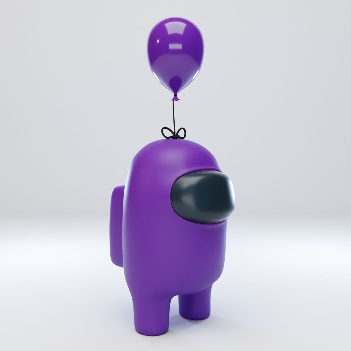 Among Us Mini Balloon Character 3D model_8