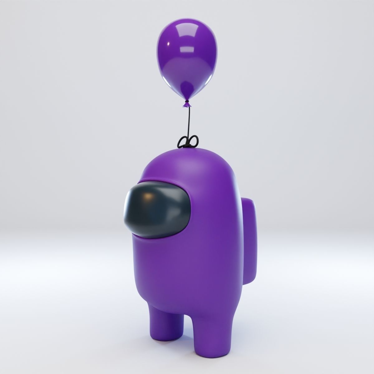 Among Us Mini Balloon Character 3D model_2
