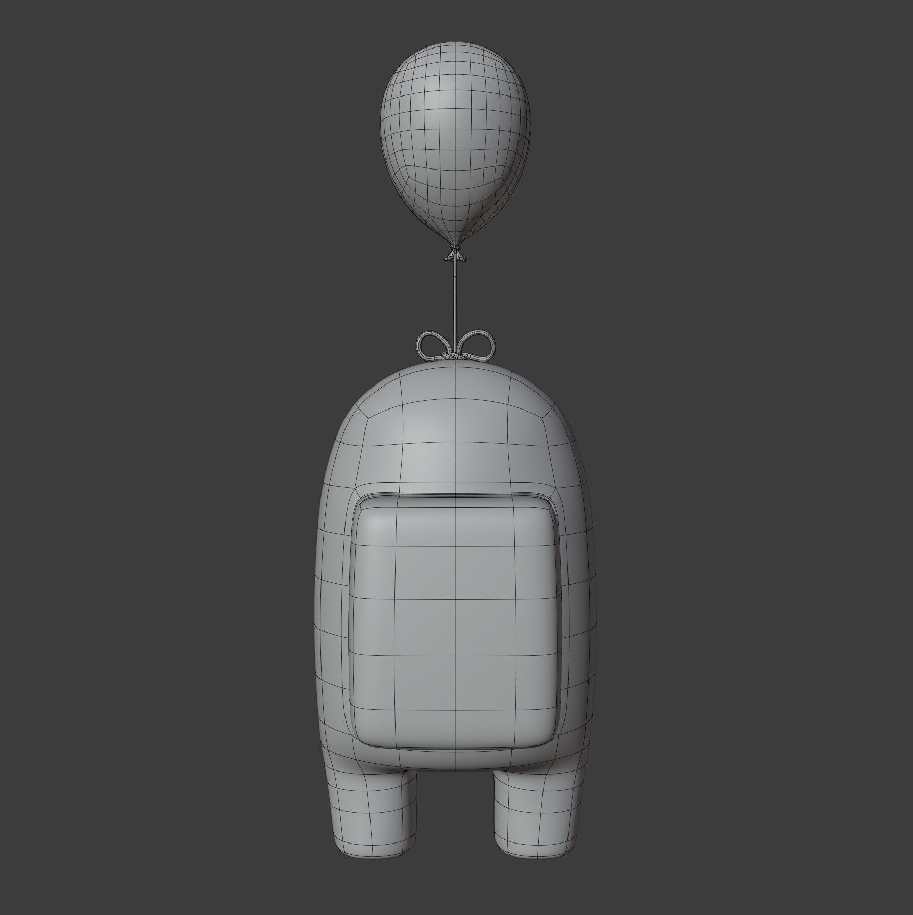 Among Us Mini Balloon Character 3D model_13