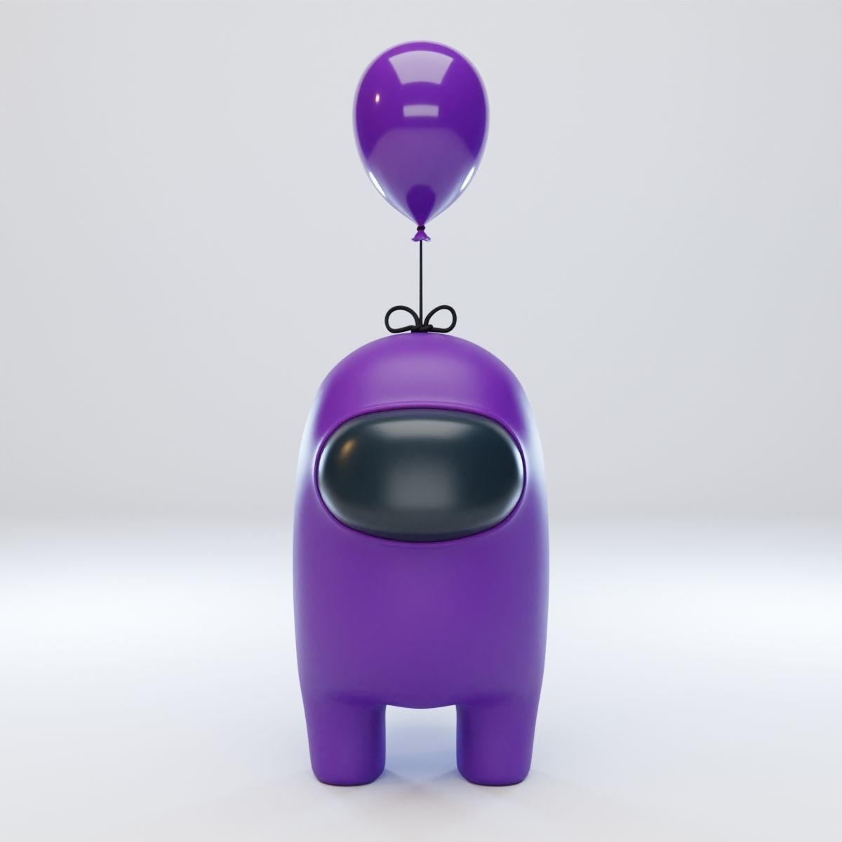 Among Us Mini Balloon Character 3D model_1