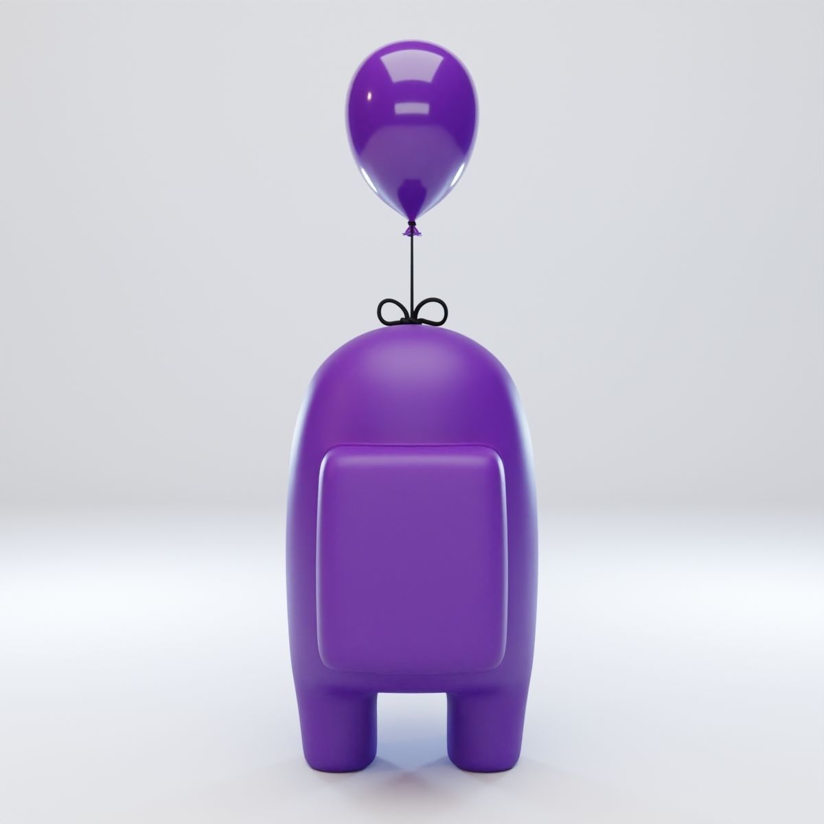 Among Us Mini Balloon Character 3D model_5