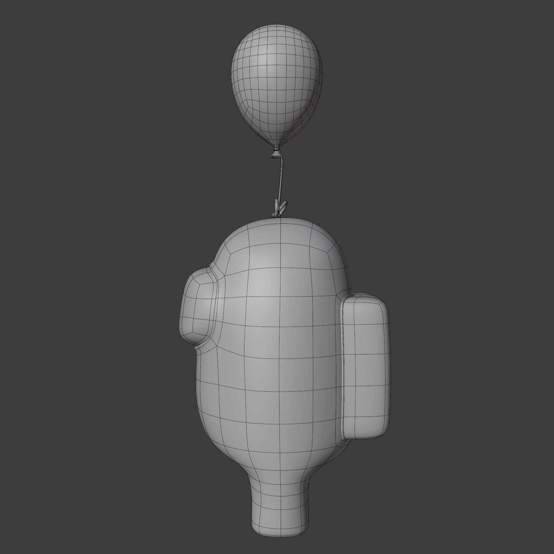 Among Us Mini Balloon Character 3D model_11
