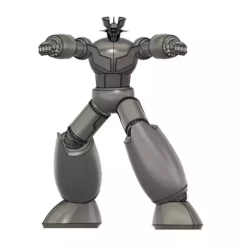 mazinger z rocket punch 30cm tall 3d printing models