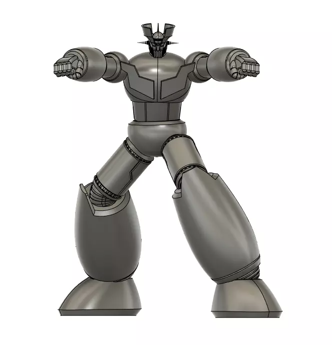 mazinger z rocket punch 30cm tall 3d printing models 3D print model_0
