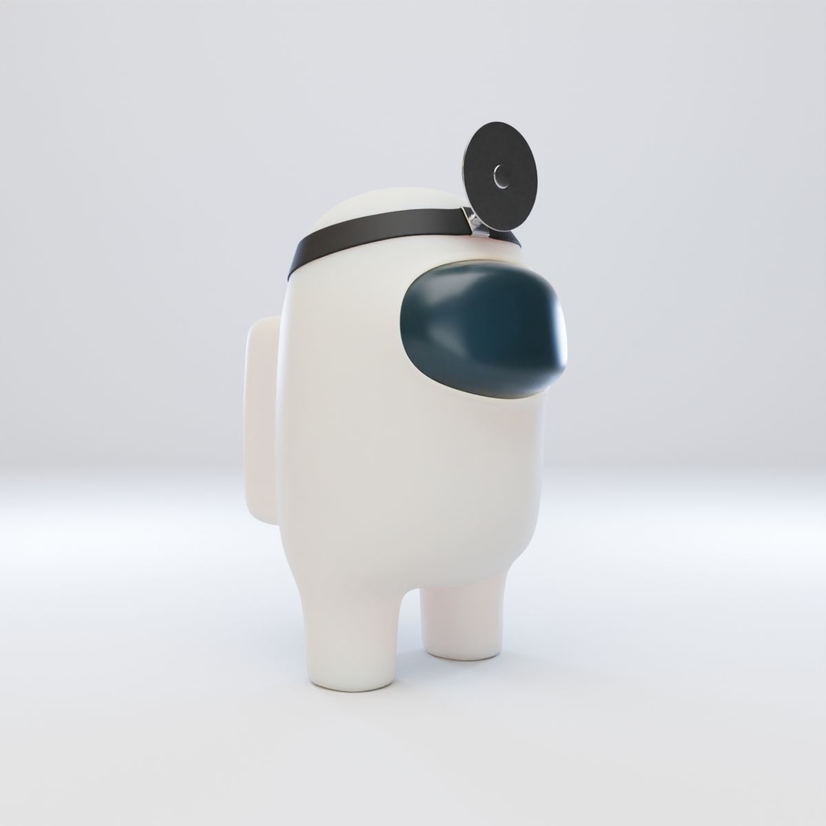 Among Us Head Reflector Character 3D model_8