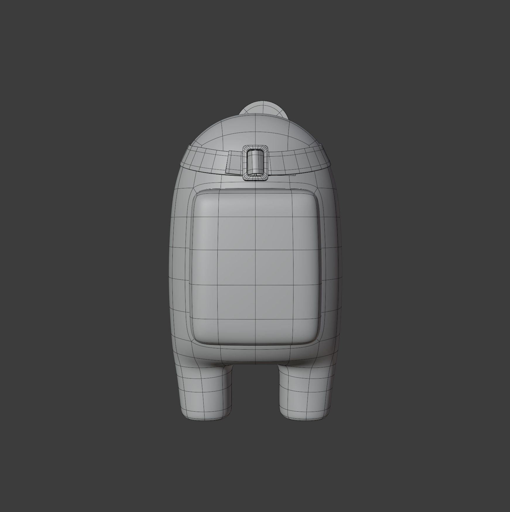 Among Us Head Reflector Character 3D model_13