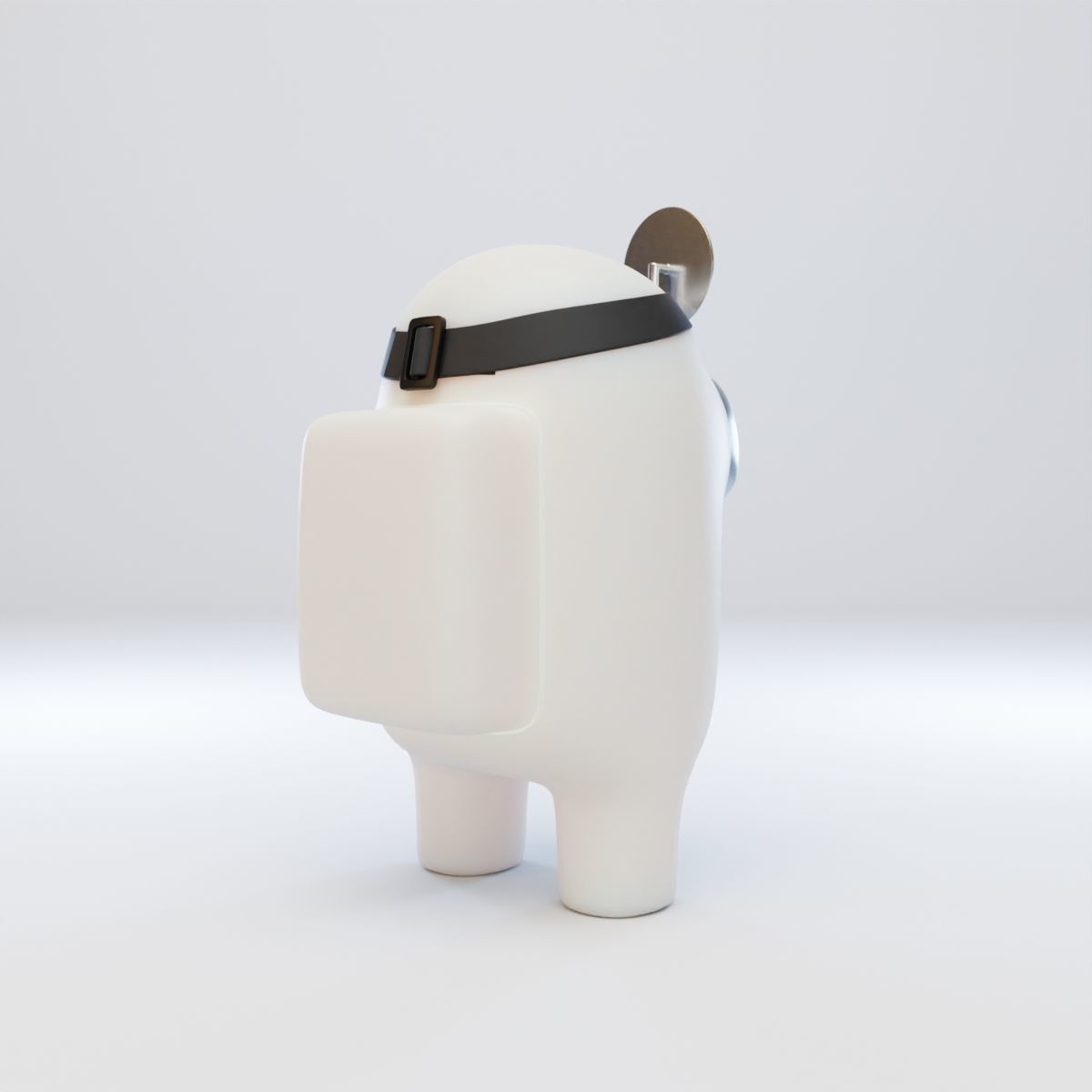 Among Us Head Reflector Character 3D model_6