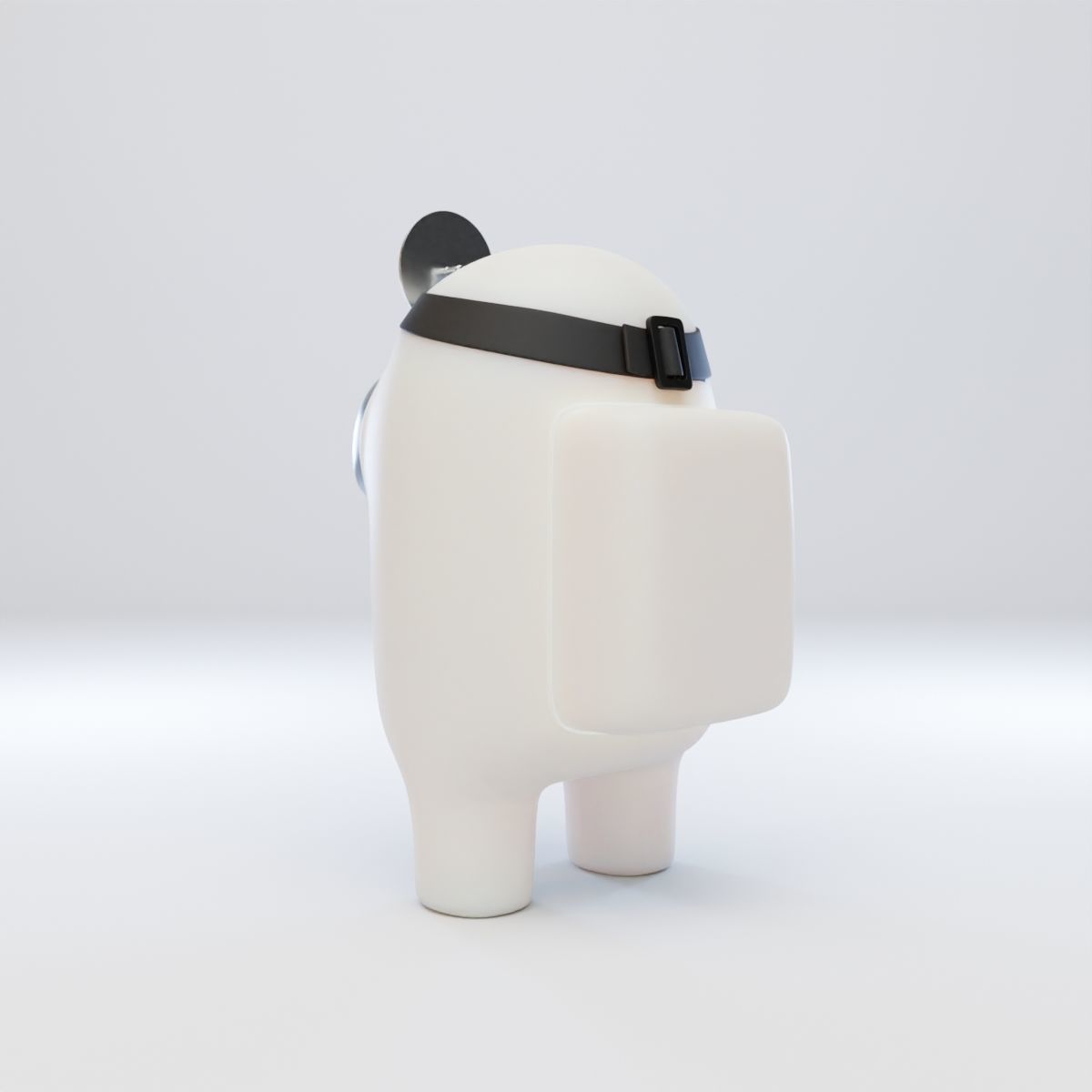 Among Us Head Reflector Character 3D model_4