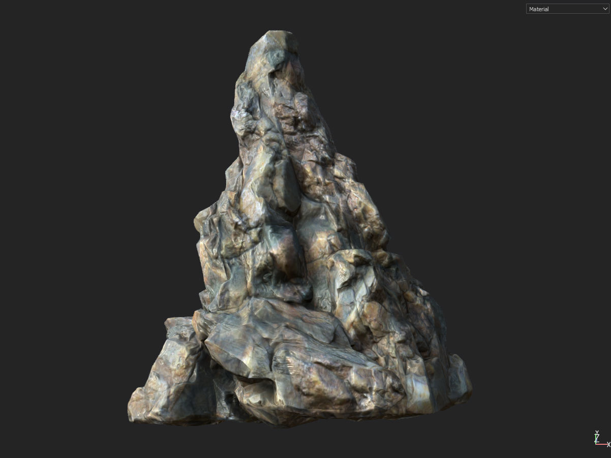 Low poly smooth blocky 1 Low-poly 3D model_26